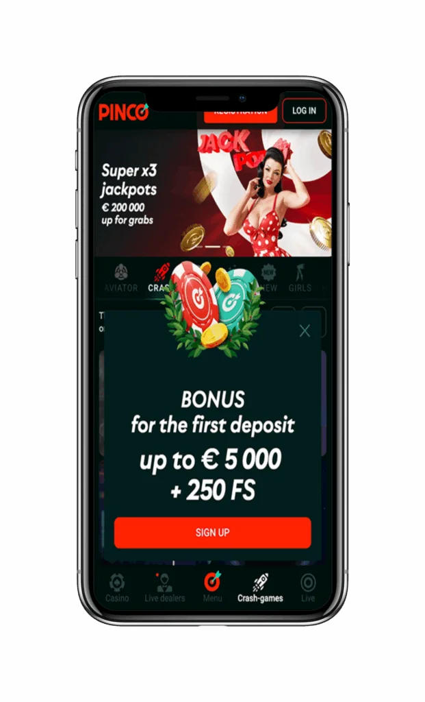 pinco screeshot bonus